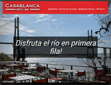 Tablet Screenshot of casablancarestobar.com